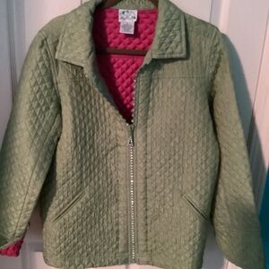 Quacker Factory quilted nylon jacket size small
